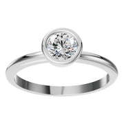 Classic Bezel Solitaire Ring