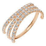 Load image into Gallery viewer, Triple Row Pavé Ring - RI8589