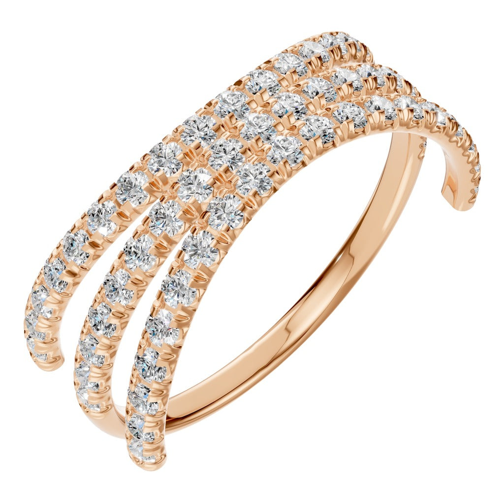 Triple Row Pavé Ring - RI8589