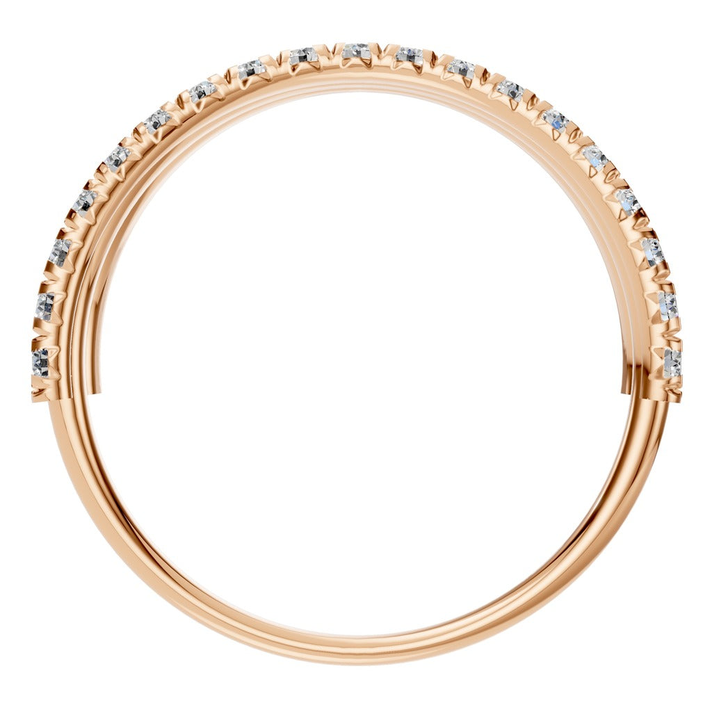 Triple Row Pavé Ring - RI8589