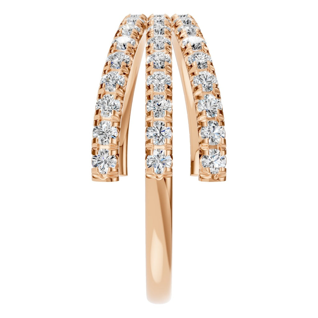 Triple Row Pavé Ring - RI8589