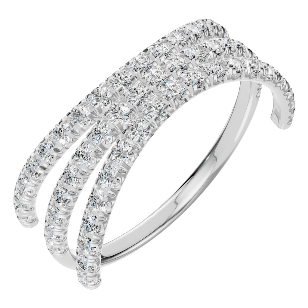 Triple Row Pavé Ring - RI8589