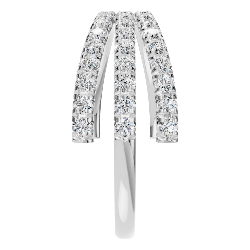 Triple Row Pavé Ring - RI8589