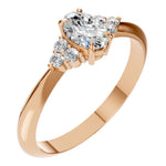 Load image into Gallery viewer, Elegant Oval Cluster Ring - RI9384