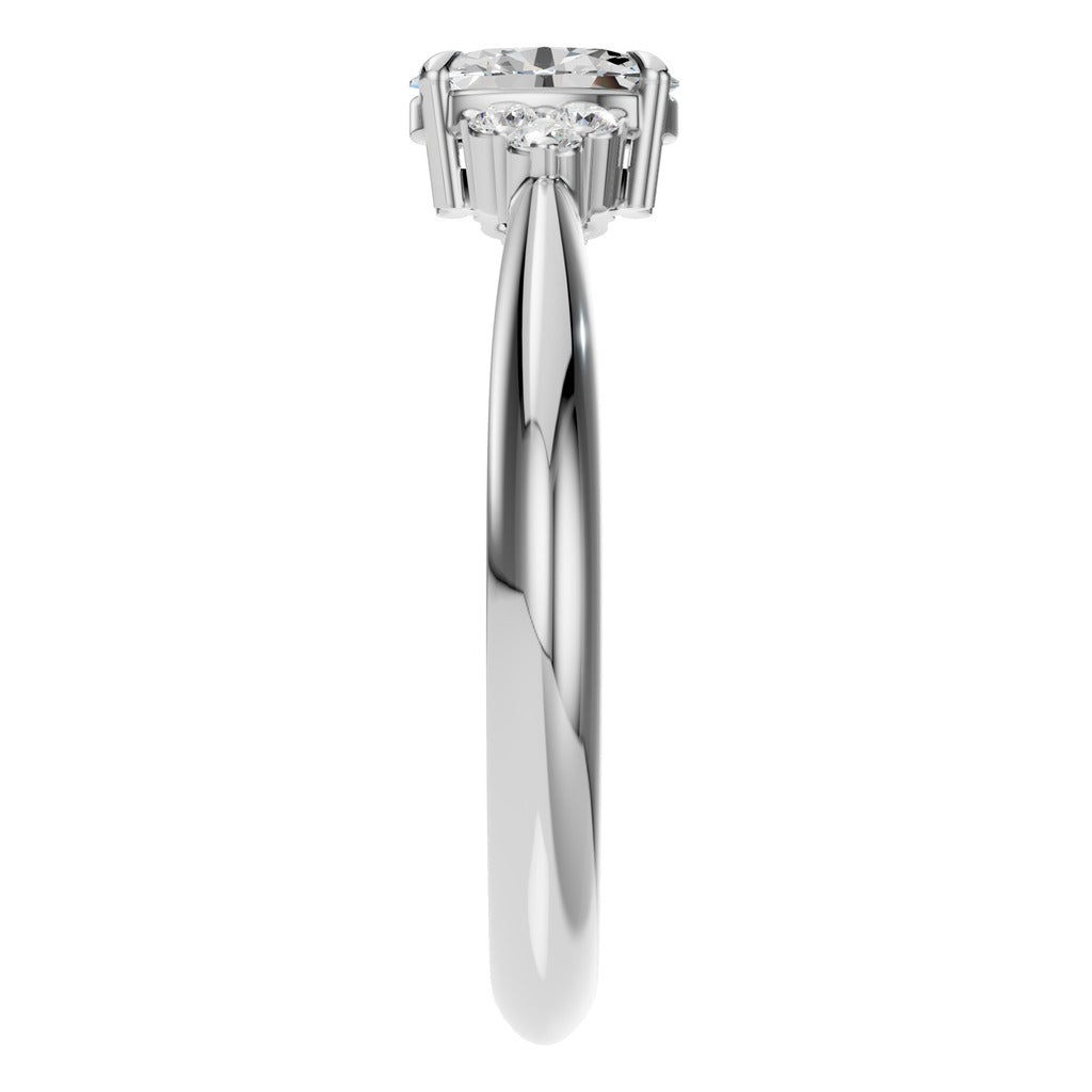 Elegant Oval Cluster Ring - RI9384