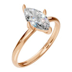 Load image into Gallery viewer, Marquise Solitaire Ring