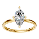 Load image into Gallery viewer, Marquise Solitaire Ring