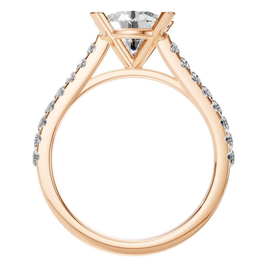Étoile Pavé Solitaire Ring