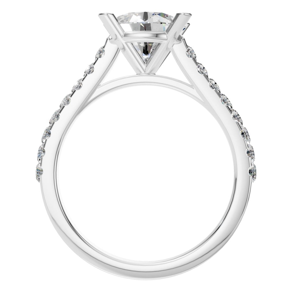 Étoile Pavé Solitaire Ring