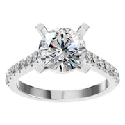 Étoile Pavé Solitaire Ring