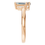 Load image into Gallery viewer, Two-Stone Emerald-Cut Diamond Ring