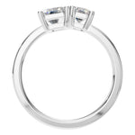 Load image into Gallery viewer, Two-Stone Emerald-Cut Diamond Ring