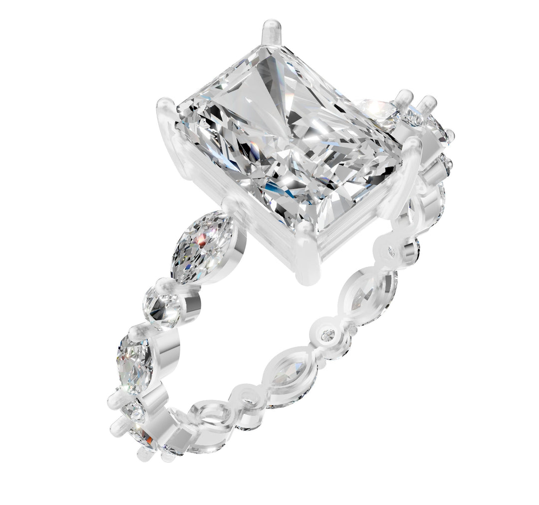 Celeste Emerald Marquise Ring