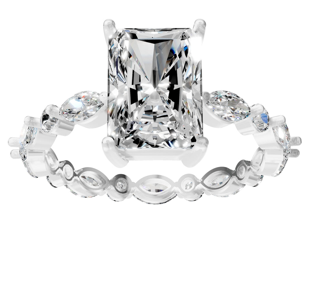 Celeste Emerald Marquise Ring