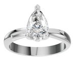 Load image into Gallery viewer, Élise Pear Solitaire Ring
