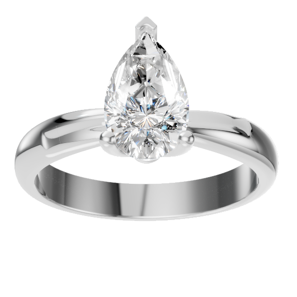 Élise Pear Solitaire Ring
